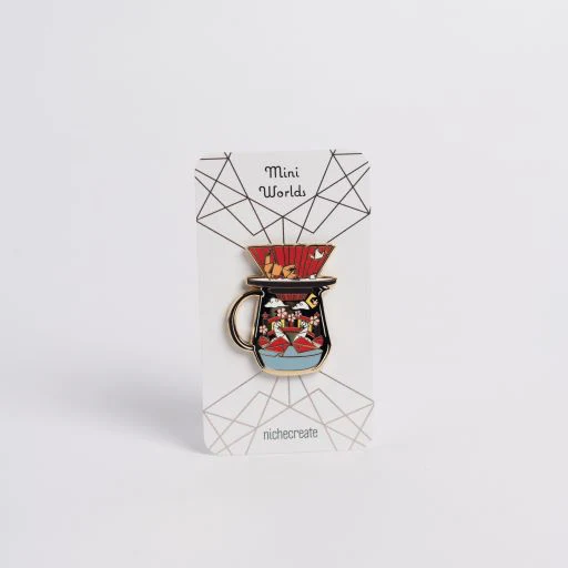 Niche Create - Pour Over Origami Gold Enamel Pins - Image 6
